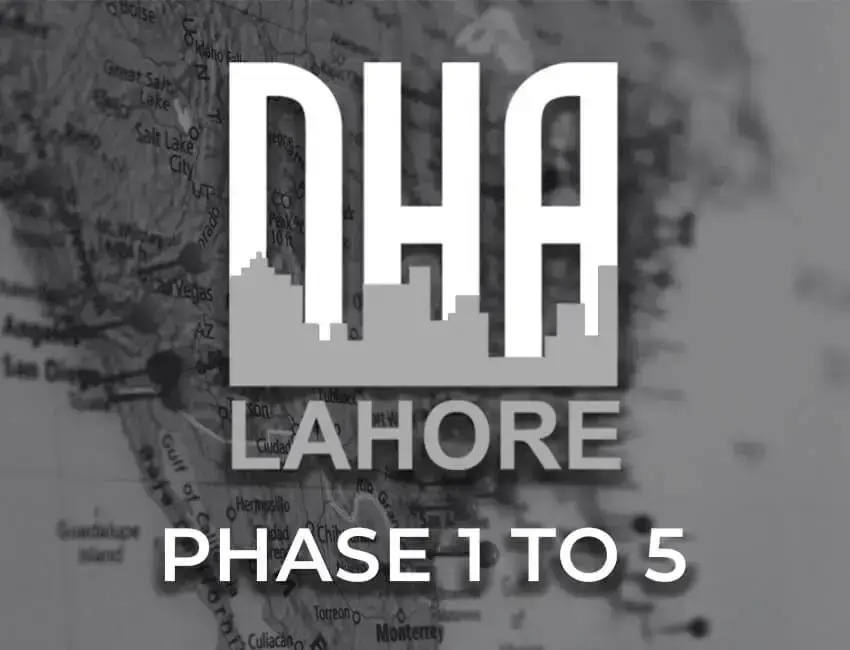 DHA Phase 1-5 Map