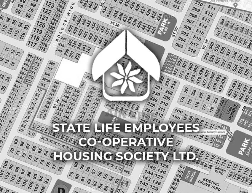 State Life Employees Co-Operative Housing Society Lahore Map