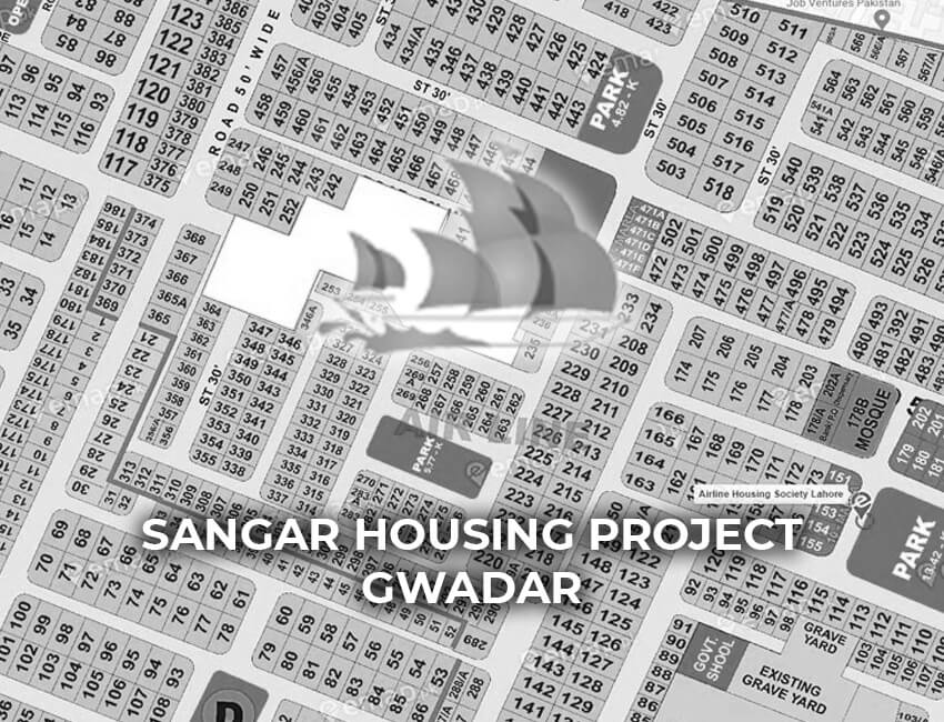 Sangar Housing Scheme Gwadar Map