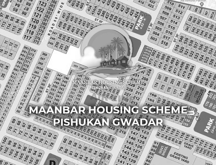 Maanbar Housing Scheme Pishukan Gwadar Map